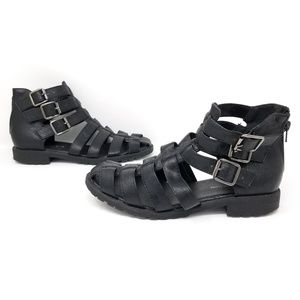 Black Gladiator Sandals